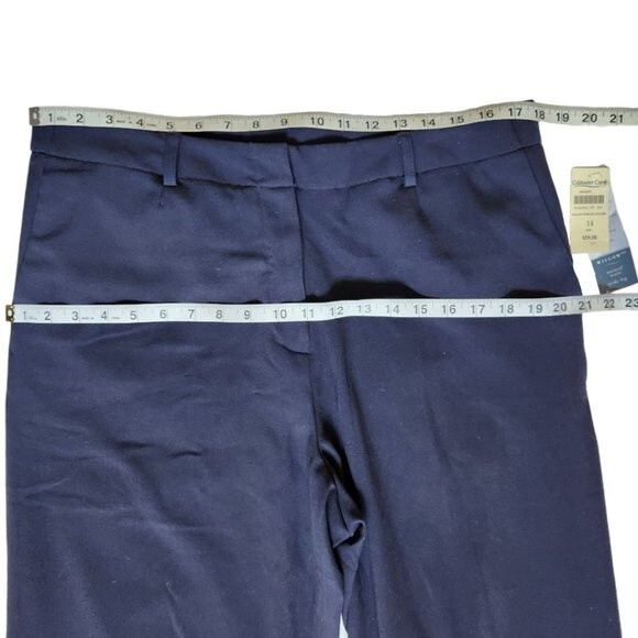 Coldwater Creek blue Willow Wide Leg Trouser Dress pants sz 14 MISSES - Picture 10 of 12